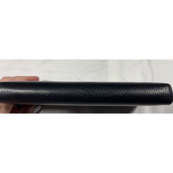 Kate Spade Zip Around Wallet Wellesley Neda Black Pebbled Cow Leather EUC - Picture 5 of 11